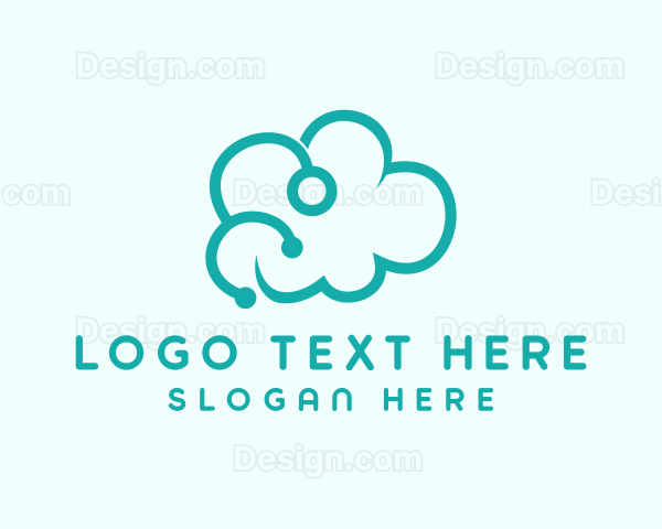 Blue Cloud Stethoscope Logo