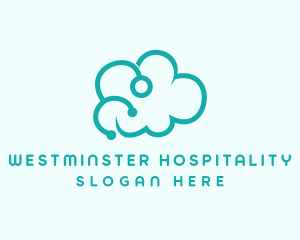 Blue Cloud Stethoscope  logo design