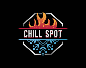 Hot Heat Cooling logo design