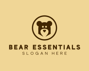 Abstract Bear Head logo design