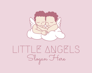 Angelic Childcare Twins logo design