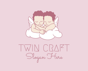 Angelic Childcare Twins logo design