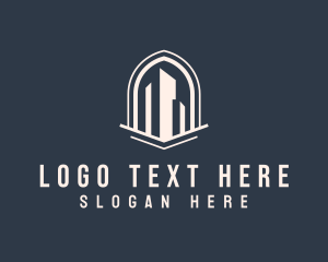 City Building Property Contractor logo design