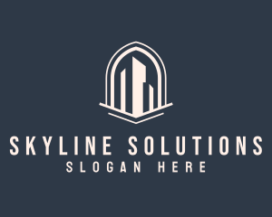 City Building Property Contractor logo design