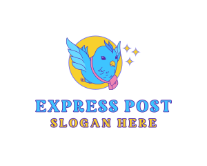 Bird Mail Courier logo design