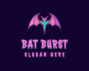 Bat Wings Halloween logo