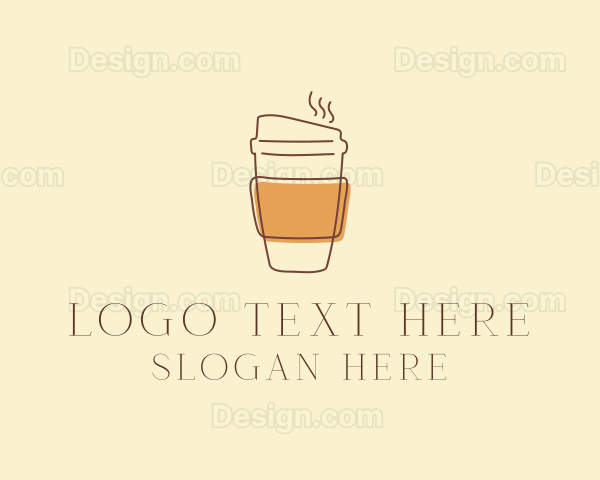 Reusable Coffee Cup Cafe Logo