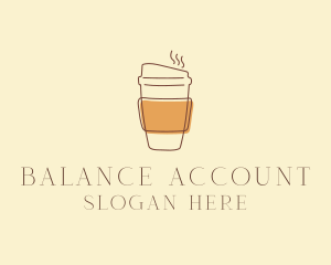 Reusable Coffee Cup Cafe  logo design