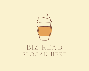 Reusable Coffee Cup Cafe  logo design