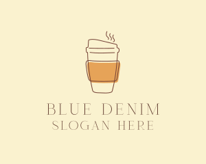 Reusable Coffee Cup Cafe  logo design