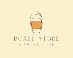 Reusable Coffee Cup Cafe  logo design