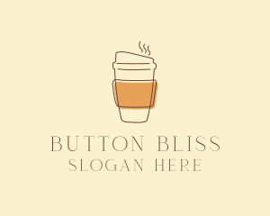 Reusable Coffee Cup Cafe  logo design