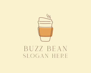 Reusable Coffee Cup Cafe  logo design