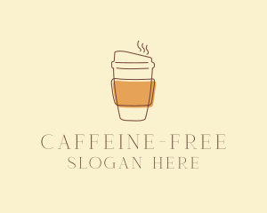 Reusable Coffee Cup Cafe  logo design