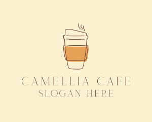 Reusable Coffee Cup Cafe  logo design