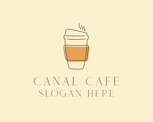 Reusable Coffee Cup Cafe  logo design