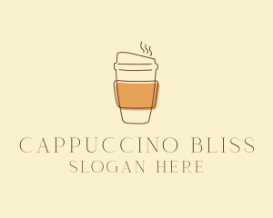 Reusable Coffee Cup Cafe  logo design