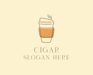 Reusable Coffee Cup Cafe  logo design