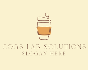 Reusable Coffee Cup Cafe  logo design