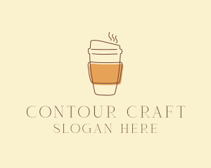 Reusable Coffee Cup Cafe  logo design