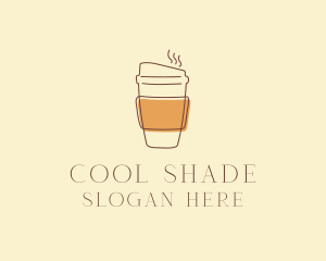 Reusable Coffee Cup Cafe  logo design