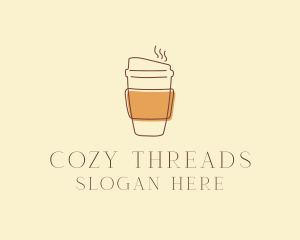 Reusable Coffee Cup Cafe  logo design