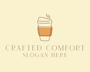 Reusable Coffee Cup Cafe  logo design