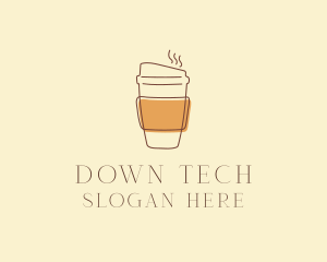 Reusable Coffee Cup Cafe  logo design