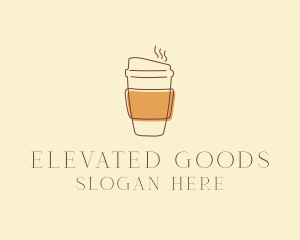 Reusable Coffee Cup Cafe  logo design