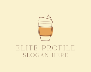 Reusable Coffee Cup Cafe  logo design