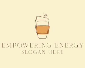 Reusable Coffee Cup Cafe  logo design