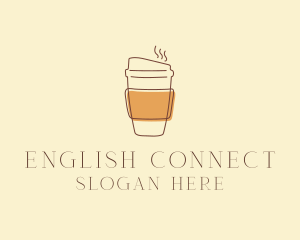 Reusable Coffee Cup Cafe  logo design