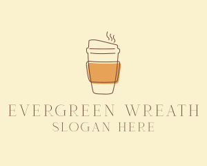 Reusable Coffee Cup Cafe  logo design