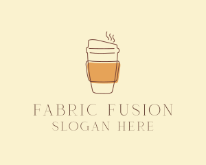 Reusable Coffee Cup Cafe  logo design