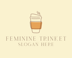 Reusable Coffee Cup Cafe  logo design