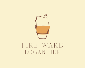 Reusable Coffee Cup Cafe  logo design