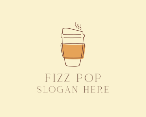 Reusable Coffee Cup Cafe  logo design