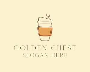 Reusable Coffee Cup Cafe  logo design