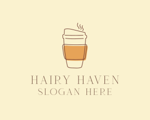 Reusable Coffee Cup Cafe  logo design