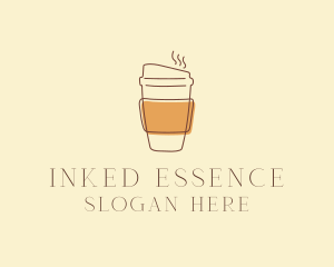 Reusable Coffee Cup Cafe  logo design