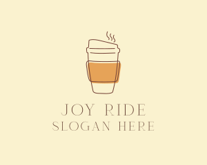 Reusable Coffee Cup Cafe  logo design