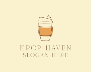 Reusable Coffee Cup Cafe  logo design