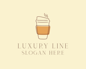 Reusable Coffee Cup Cafe  logo design