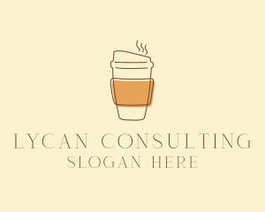 Reusable Coffee Cup Cafe  logo design