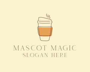 Reusable Coffee Cup Cafe  logo design