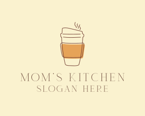 Reusable Coffee Cup Cafe  logo design