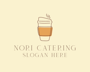 Reusable Coffee Cup Cafe  logo design