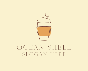 Reusable Coffee Cup Cafe  logo design