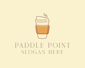 Reusable Coffee Cup Cafe  logo design