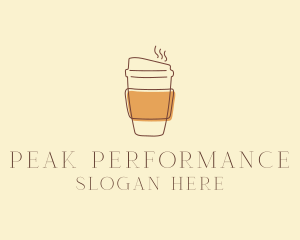 Reusable Coffee Cup Cafe  logo design